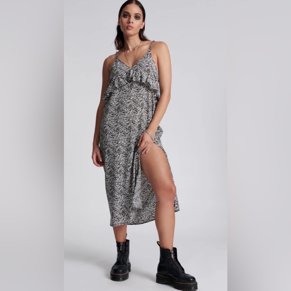 One Teaspoon zebra slip dress